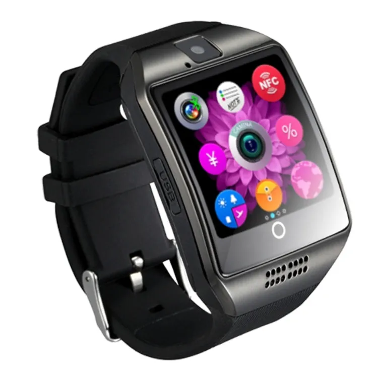 Q18 1.54 inch TFT Screen MTK6260A 360MHz Bluetooth 3.0 Smart Watch Phone, 128M   64M Memory(Black)
