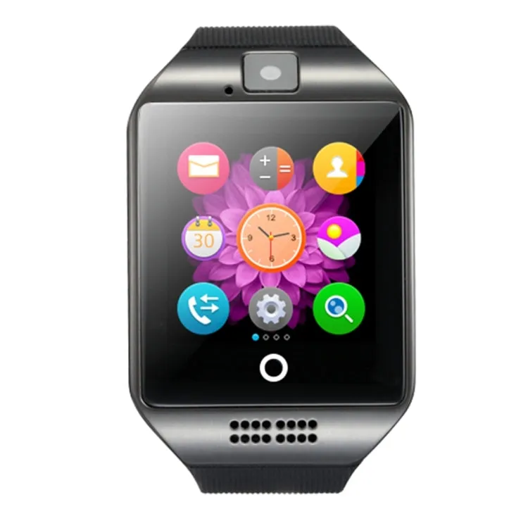 Q18 1.54 inch TFT Screen MTK6260A 360MHz Bluetooth 3.0 Smart Watch Phone, 128M   64M Memory(Black)