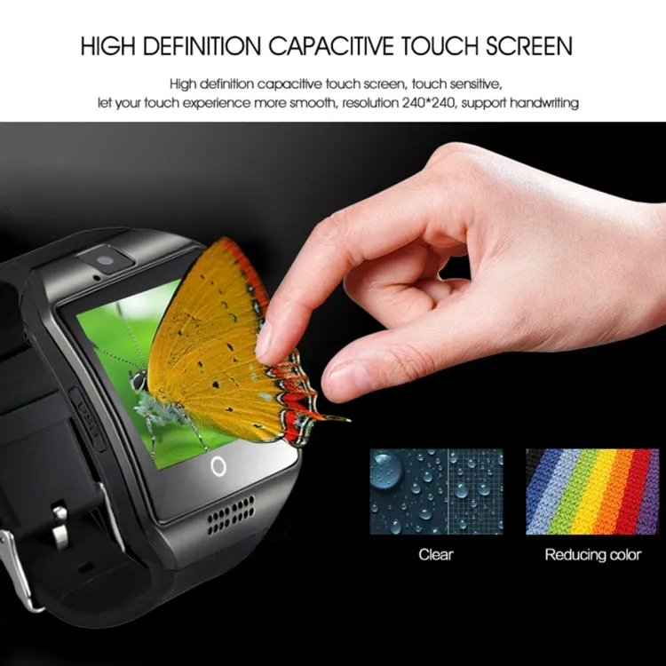Q18 1.54 inch TFT Screen MTK6260A 360MHz Bluetooth 3.0 Smart Watch Phone, 128M   64M Memory(Black)