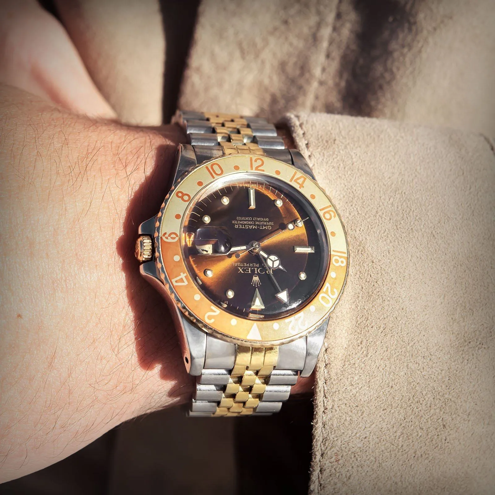 Rolex 16753 Clint Eastwood Nipple Dial GMT Master