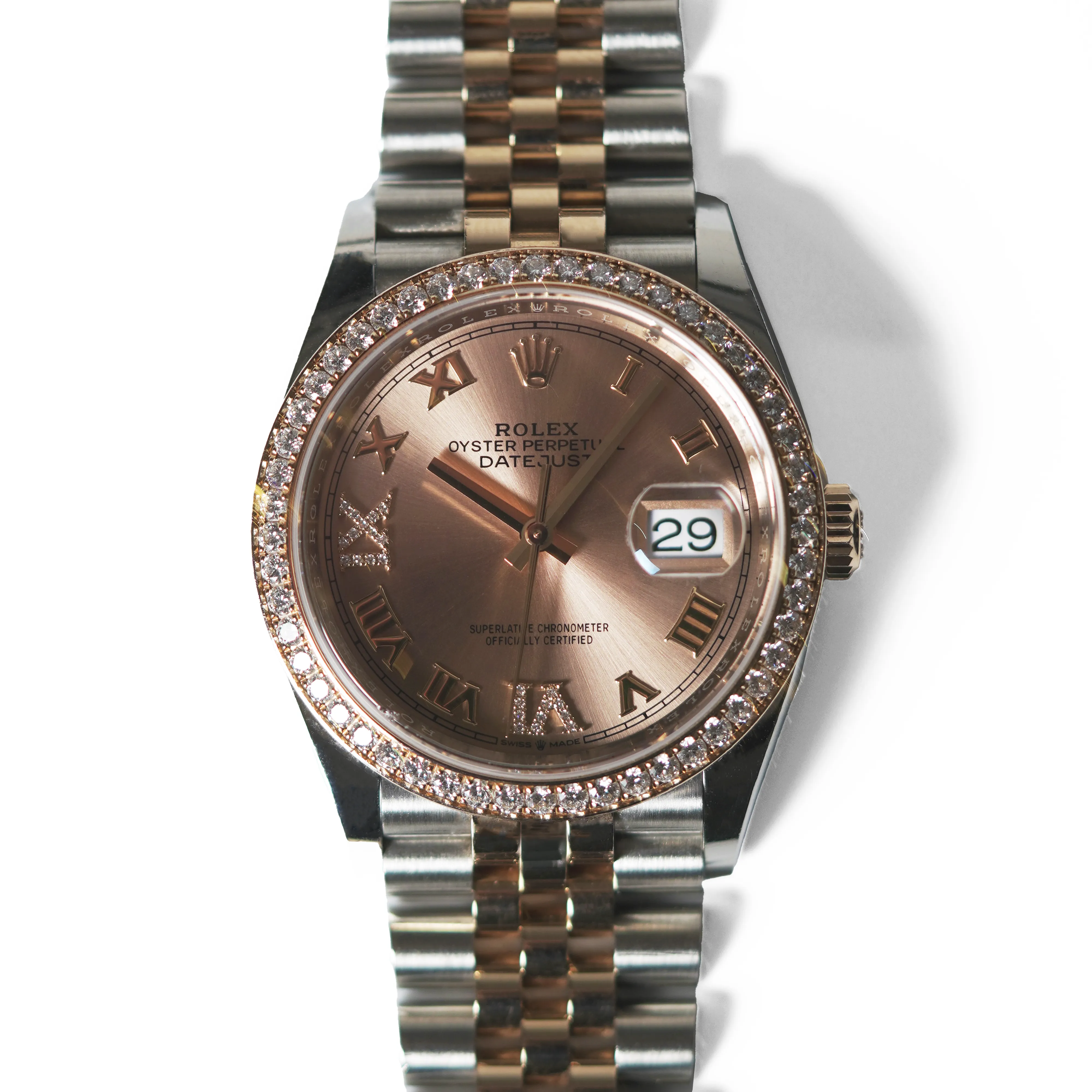 Rolex Oyster Datejust 126281RBR 36 Bi-metal 'Sundust Dial'
