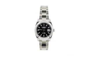 Rolex Oyster Precision Datejust 41mm Black Dial