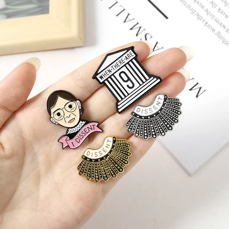 Ruth Bader Ginsburg Brooch