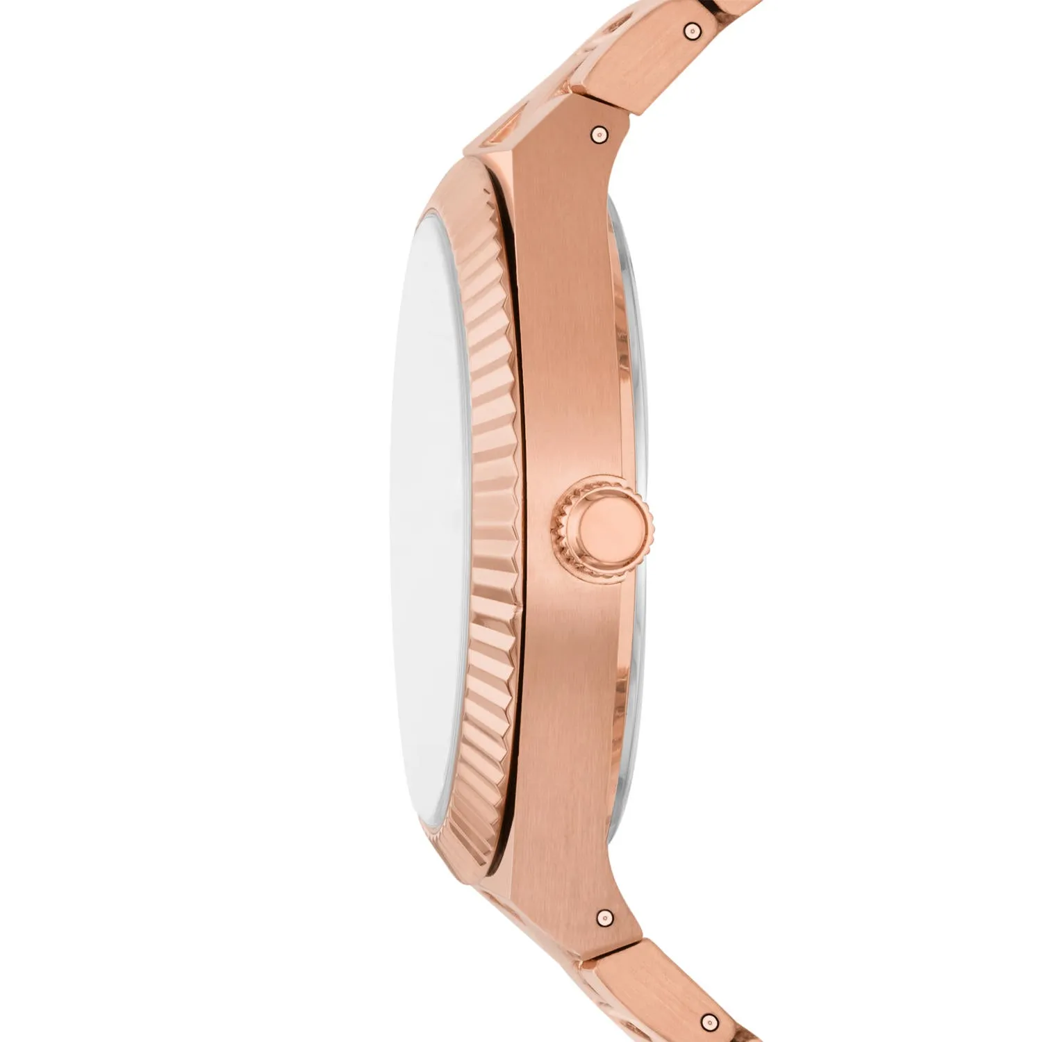 Scarlette Three-Hand Date Rose Gold-Tone Stainless Steel Watch