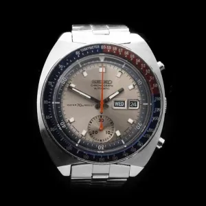 Seiko 6139 Silver Dial 'Pogue'