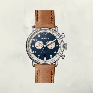 Shinola The Canfield Chrono Model C56 43mm - Blue Dial