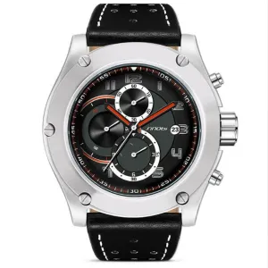 SINOBI top brand chronograph waterproof men's watch
