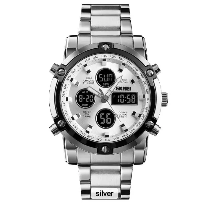 Skmei Men's Luxury Analog & Digital Wrist Watch W269018
