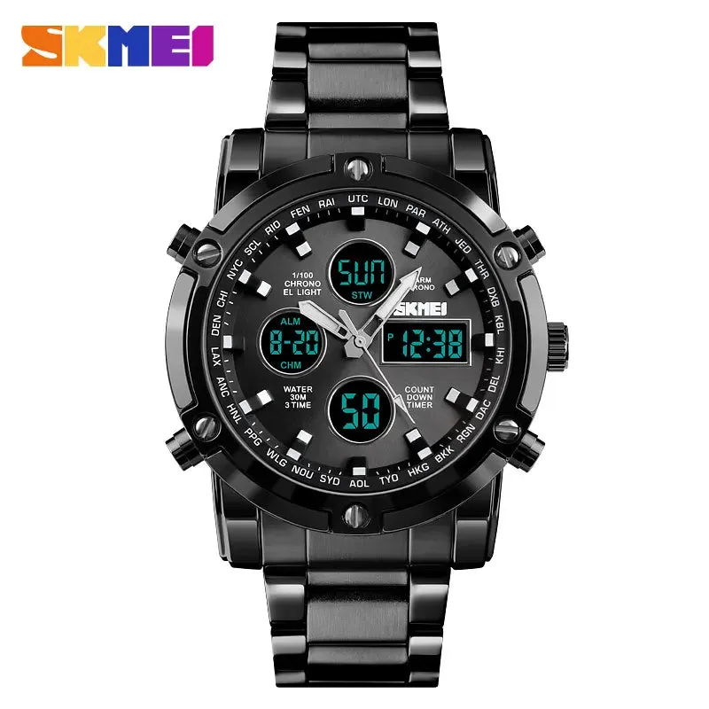 Skmei Men's Luxury Analog & Digital Wrist Watch W269018