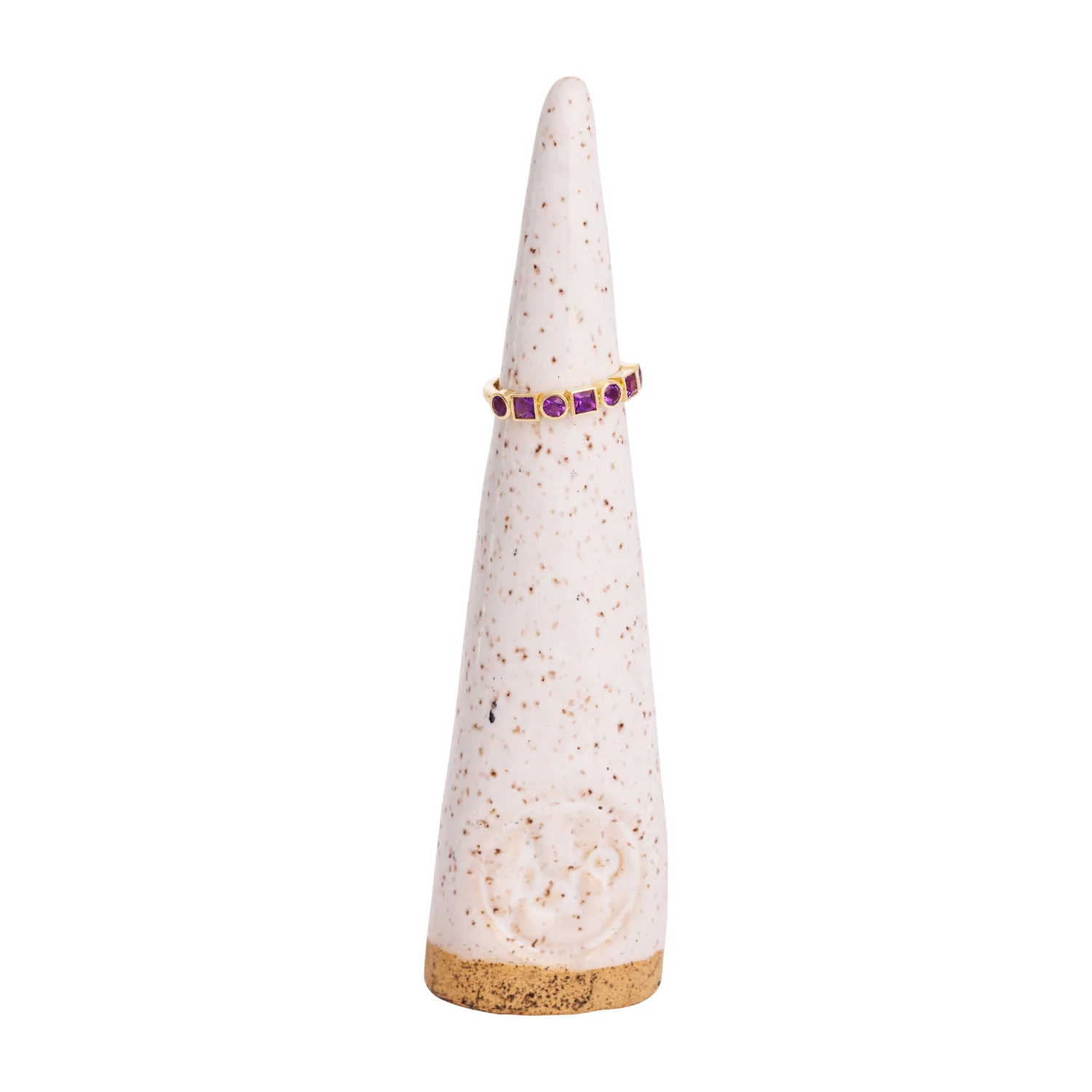 Stackable Bezel Amethyst Ring