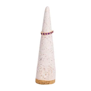 Stackable Bezel Amethyst Ring