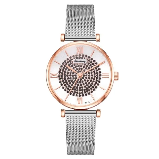 Stainless Steel Casual Watch For Women