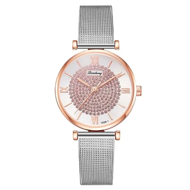 Stainless Steel Casual Watch For Women