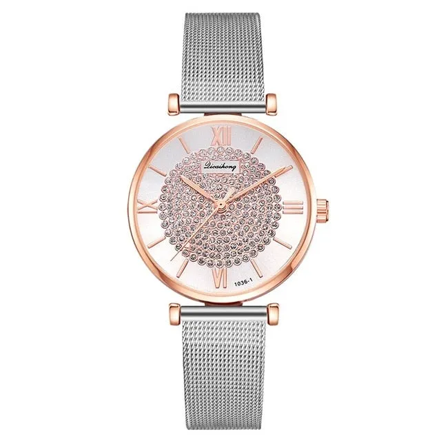 Stainless Steel Casual Watch For Women