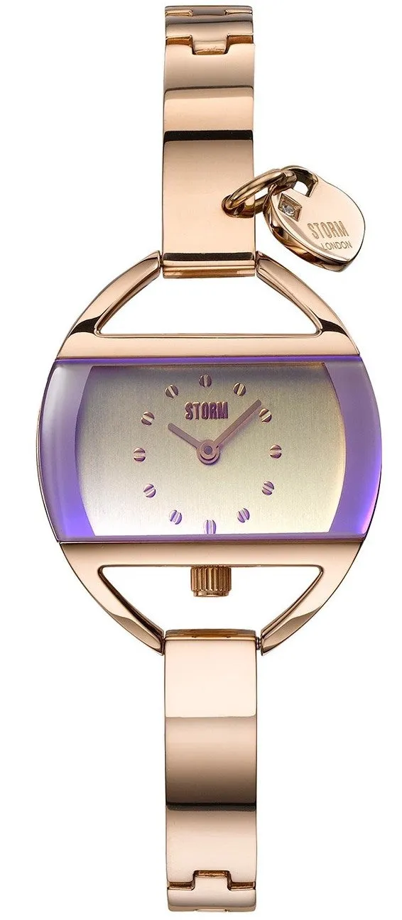 STR Watch Temptress Charm RG Violet Ladies D