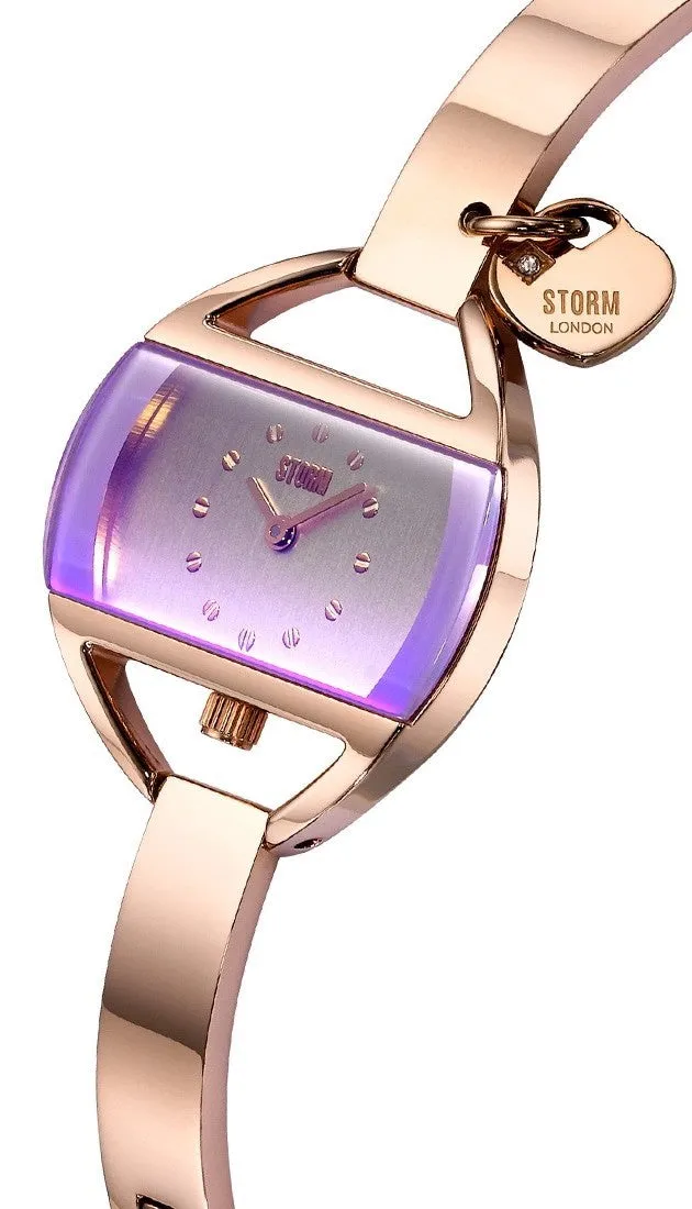 STR Watch Temptress Charm RG Violet Ladies D