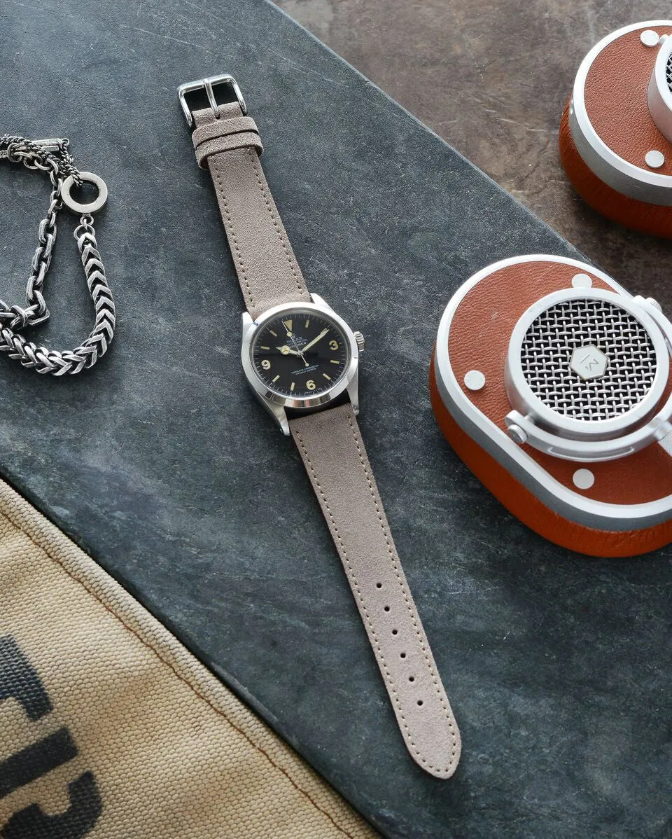 Suede Watch Strap (Bone Grey)