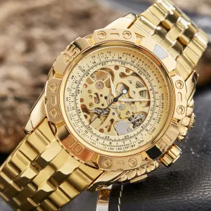 The Abraham Lincoln Gold Skeleton Mechanical Watches