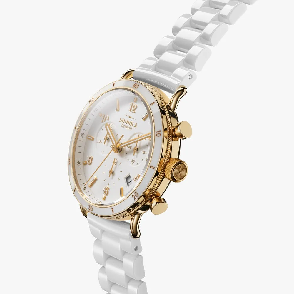 The Canfield Sport 40MM - White Ceramic