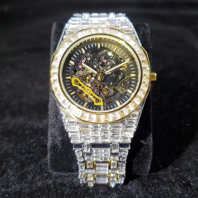 The Woodrow Wilson Hip Hop Diamond Automatic Watch