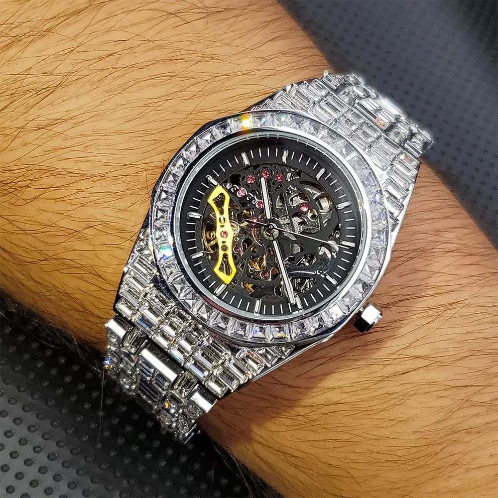 The Woodrow Wilson Hip Hop Diamond Automatic Watch