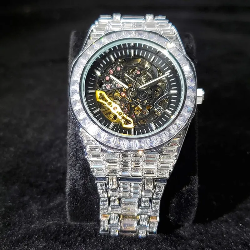 The Woodrow Wilson Hip Hop Diamond Automatic Watch