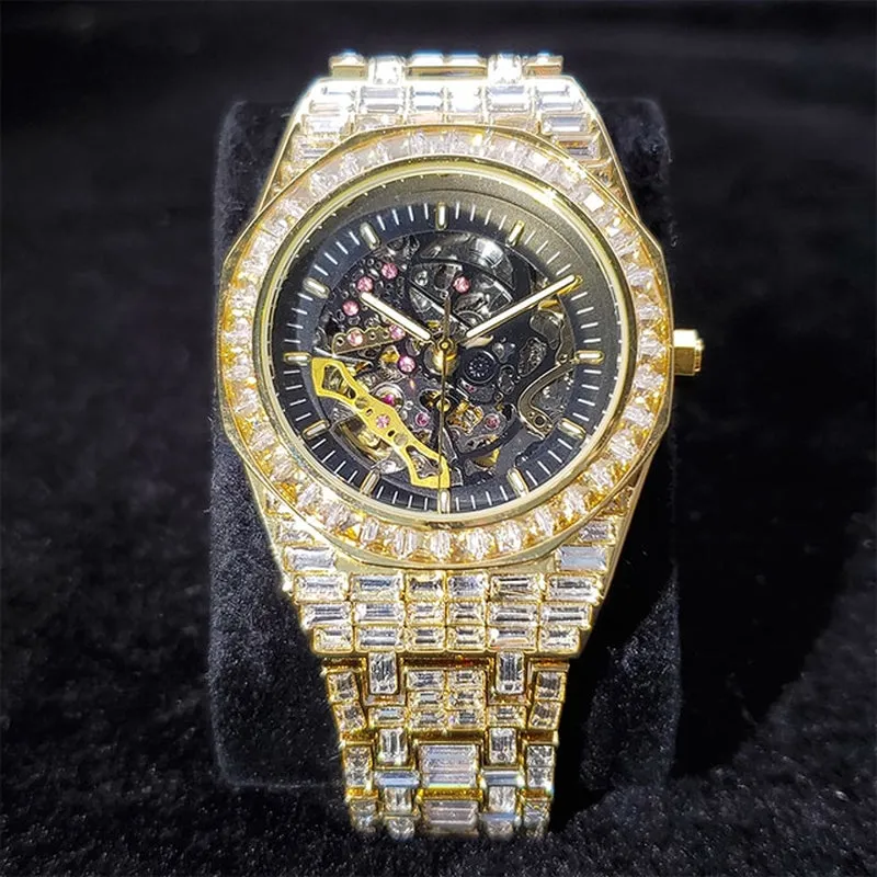 The Woodrow Wilson Hip Hop Diamond Automatic Watch