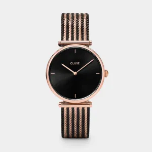 Triomphe Mesh Bicolour Rose Gold Black /Black