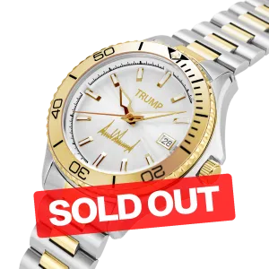 Trump Presidential Mogul - Two Tone Gold White Dial