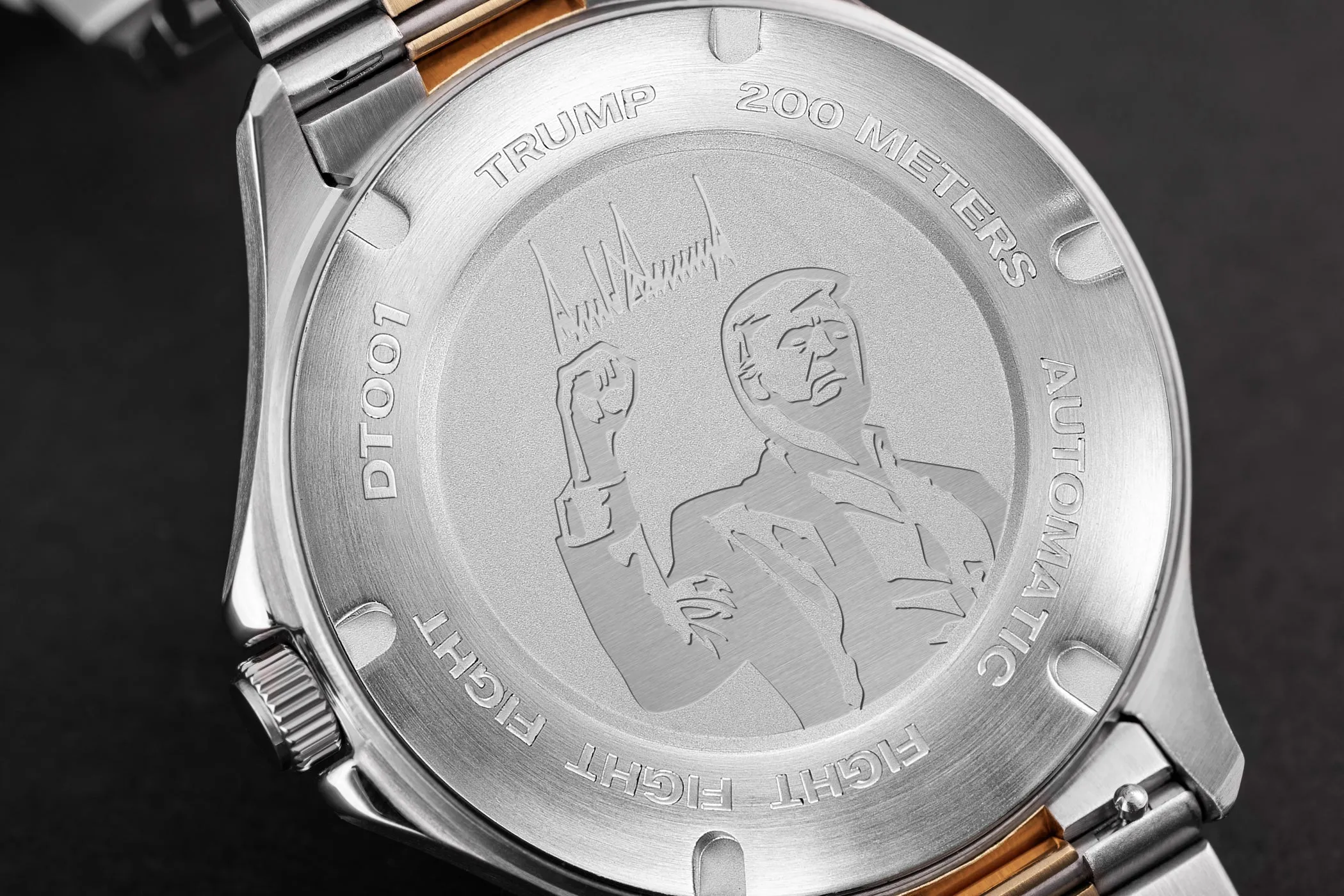 Trump Presidential Mogul - Two Tone Gold White Dial