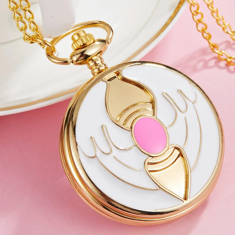 Unisex Unique Glass Magic Array Dial Pendant Necklace Pocket Watch
