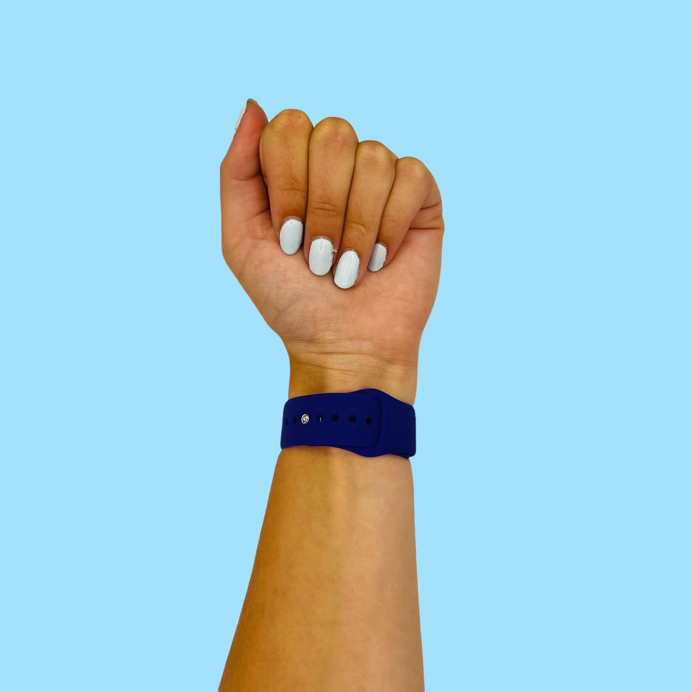 Universal Silicone Button Style Watch Straps Compatible with Most Watches