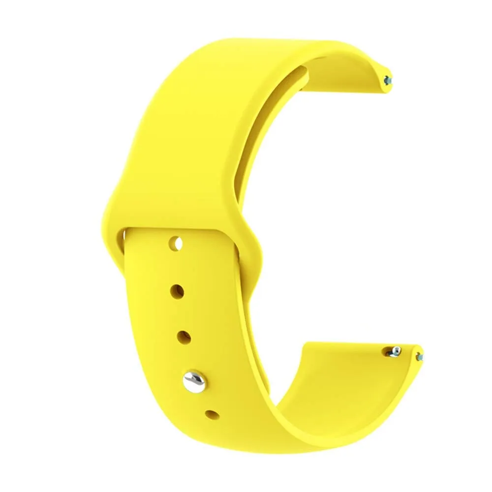 Universal Silicone Button Style Watch Straps Compatible with Most Watches