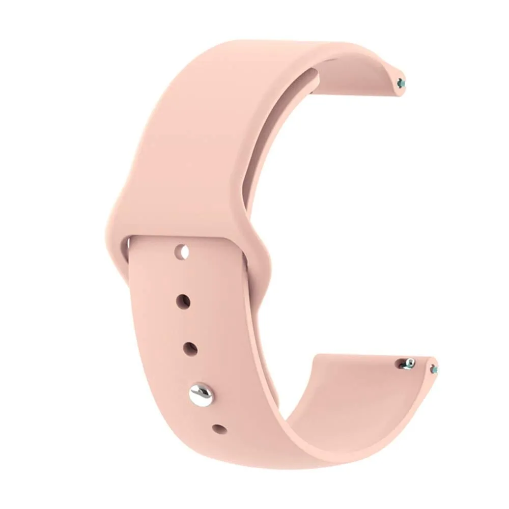 Universal Silicone Button Style Watch Straps Compatible with Most Watches