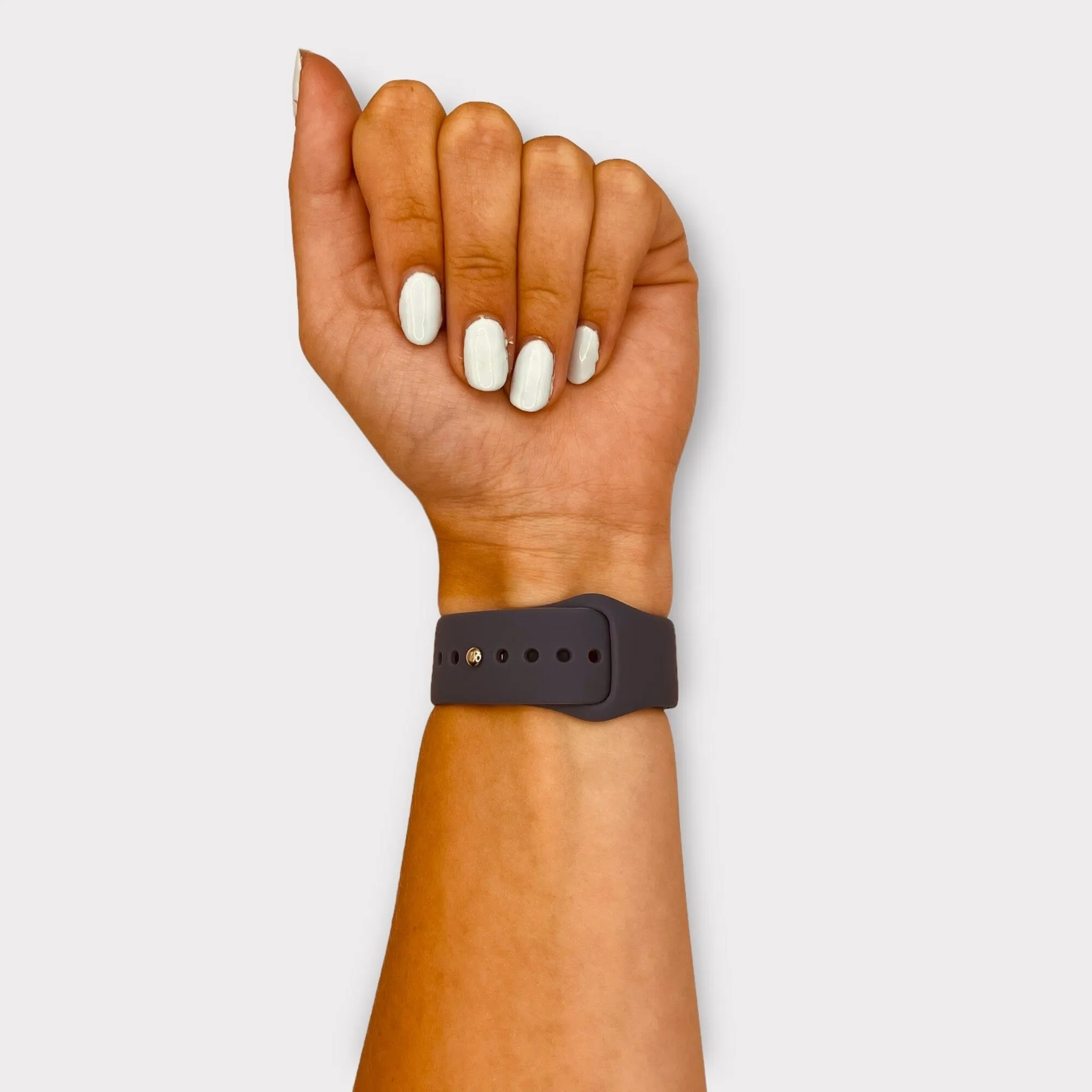 Universal Silicone Button Style Watch Straps Compatible with Most Watches