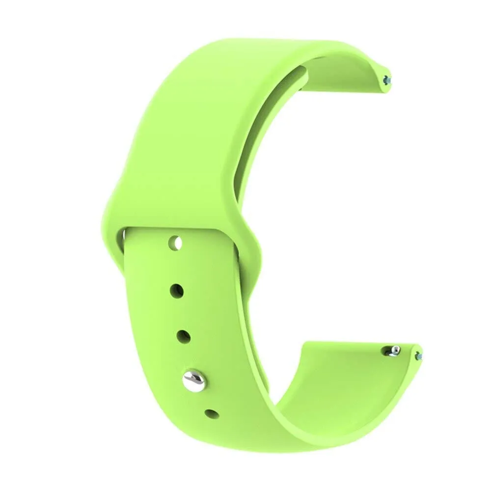 Universal Silicone Button Style Watch Straps Compatible with Most Watches