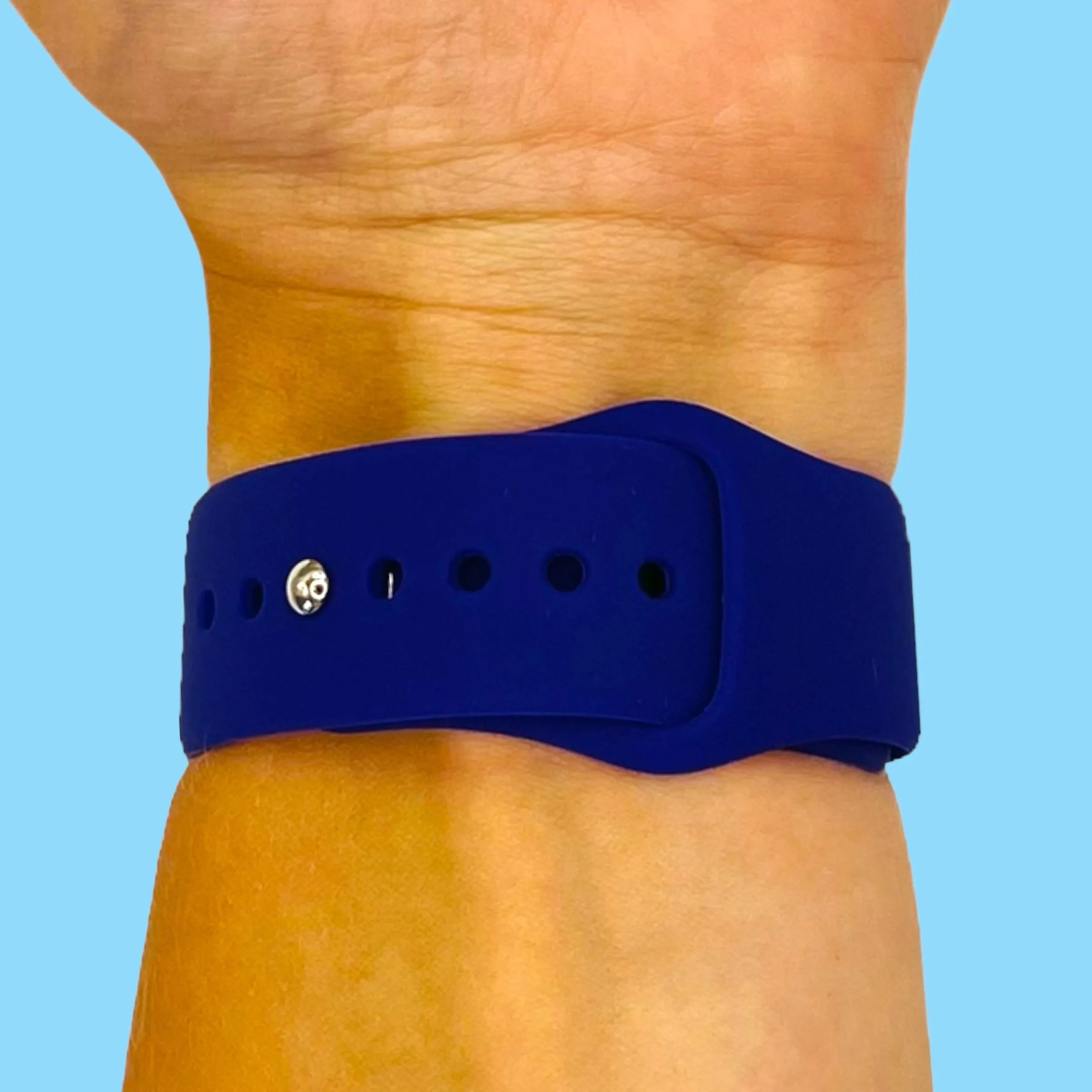 Universal Silicone Button Style Watch Straps Compatible with Most Watches