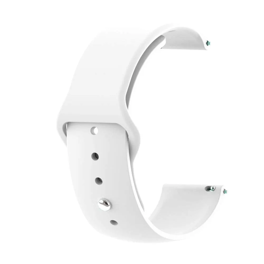 Universal Silicone Button Style Watch Straps Compatible with Most Watches