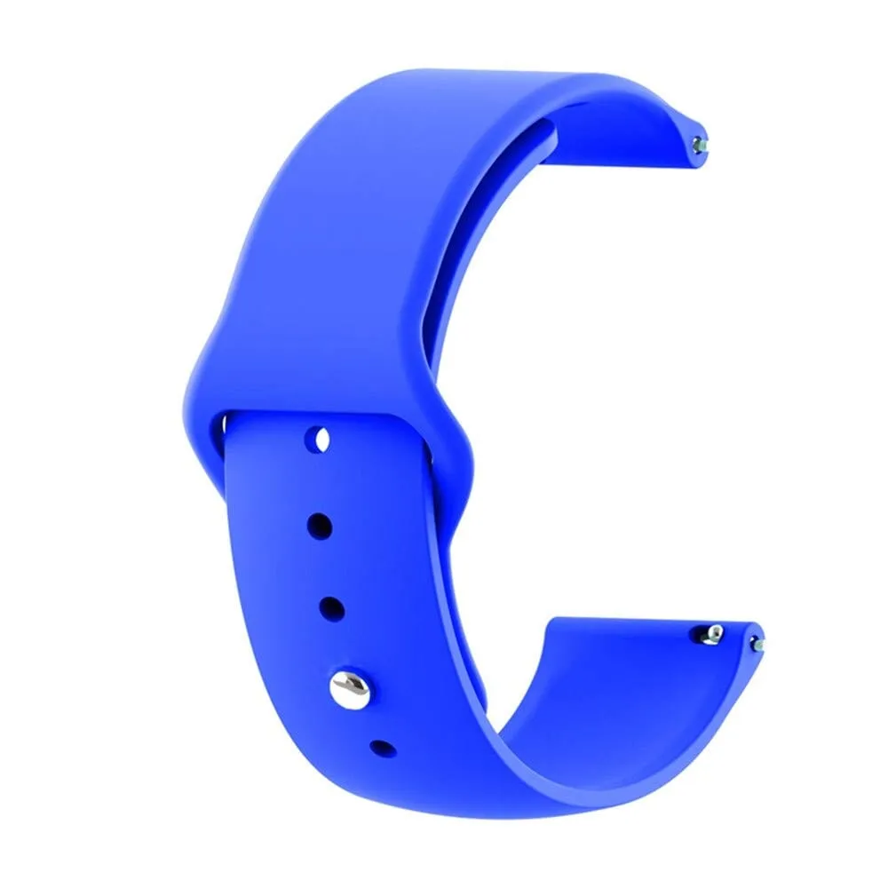 Universal Silicone Button Style Watch Straps Compatible with Most Watches