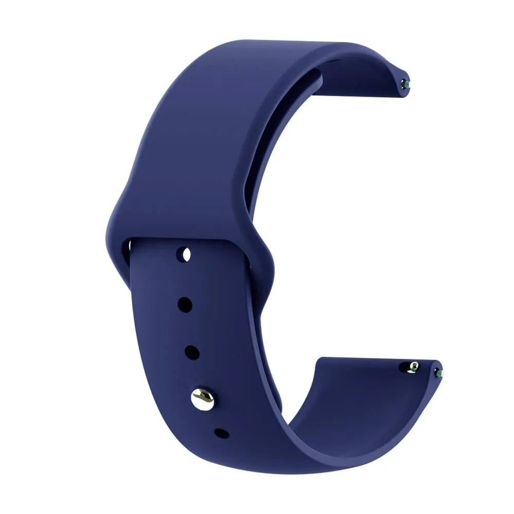 Universal Silicone Button Style Watch Straps Compatible with Most Watches