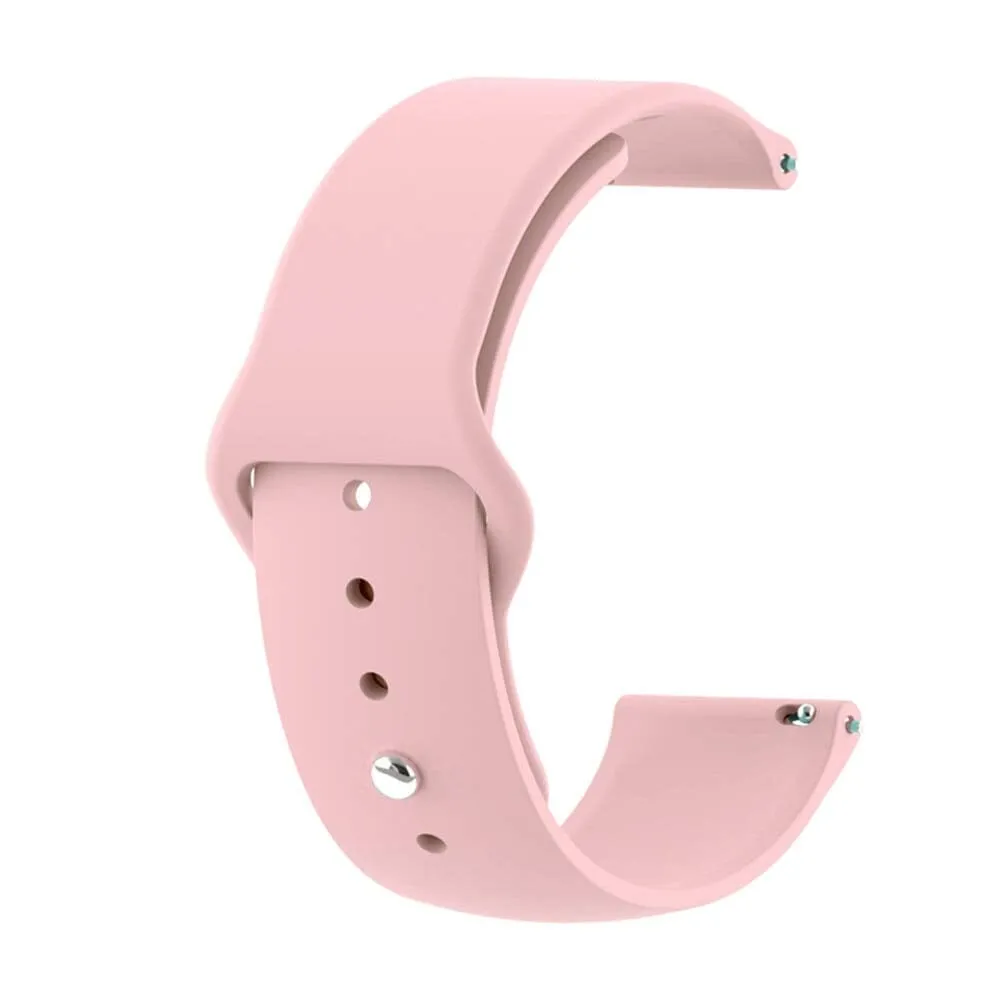 Universal Silicone Button Style Watch Straps Compatible with Most Watches