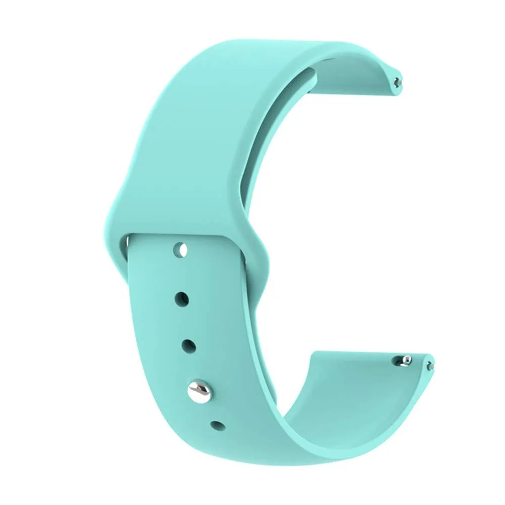 Universal Silicone Button Style Watch Straps Compatible with Most Watches