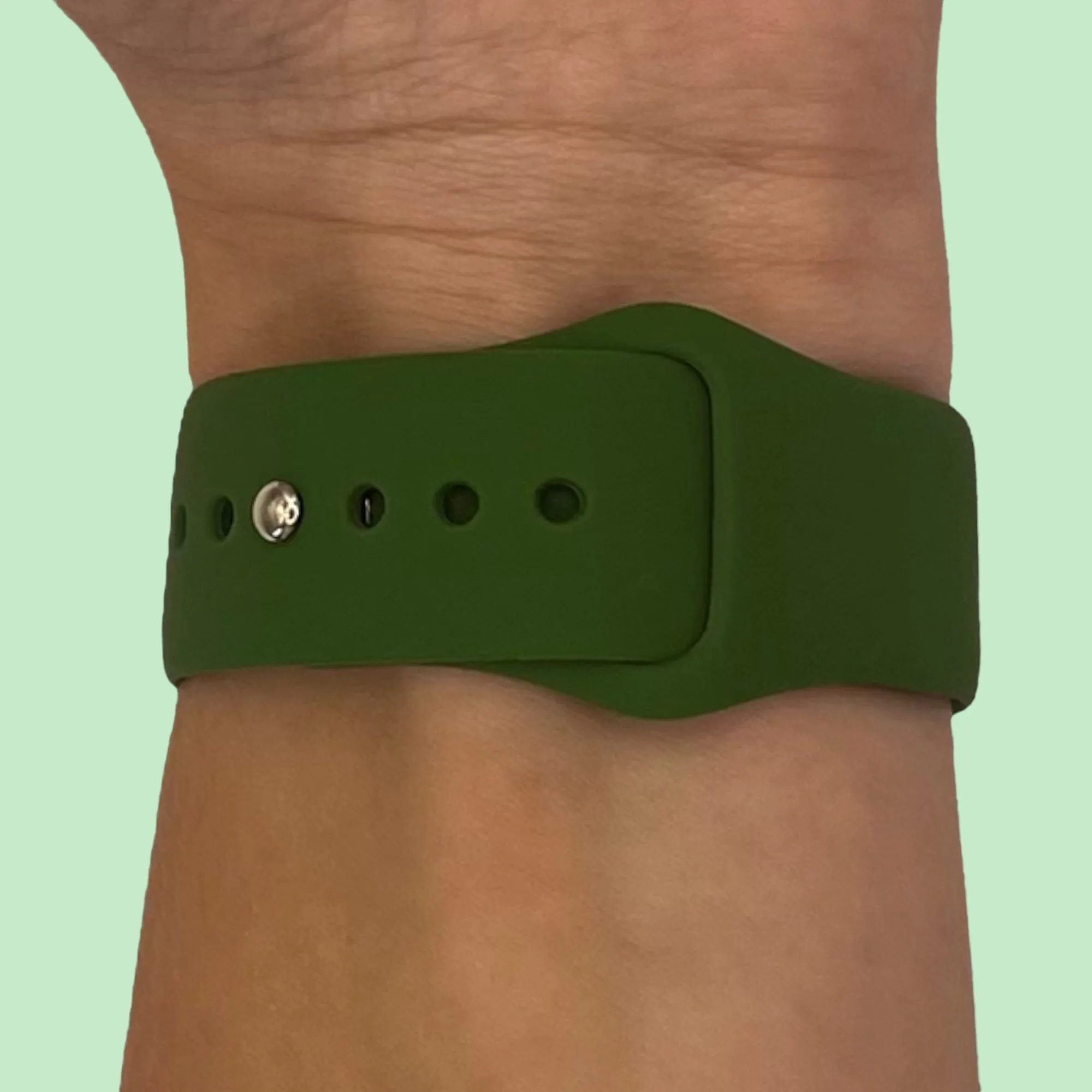 Universal Silicone Button Style Watch Straps Compatible with Most Watches