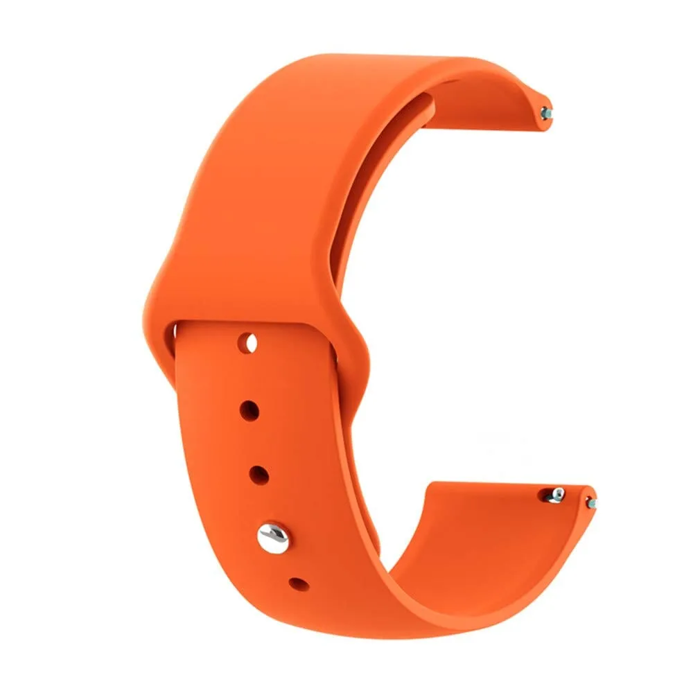 Universal Silicone Button Style Watch Straps Compatible with Most Watches