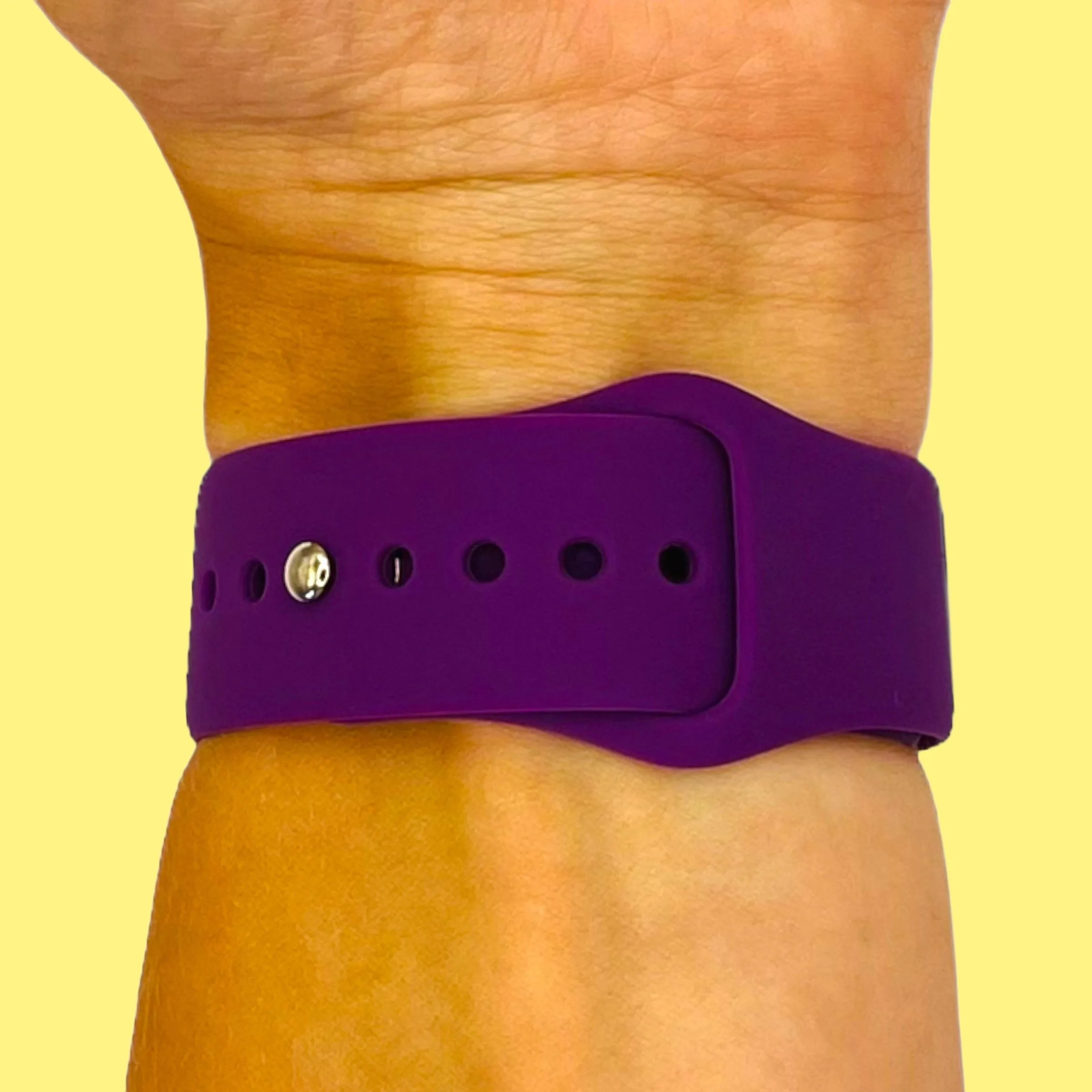 Universal Silicone Button Style Watch Straps Compatible with Most Watches