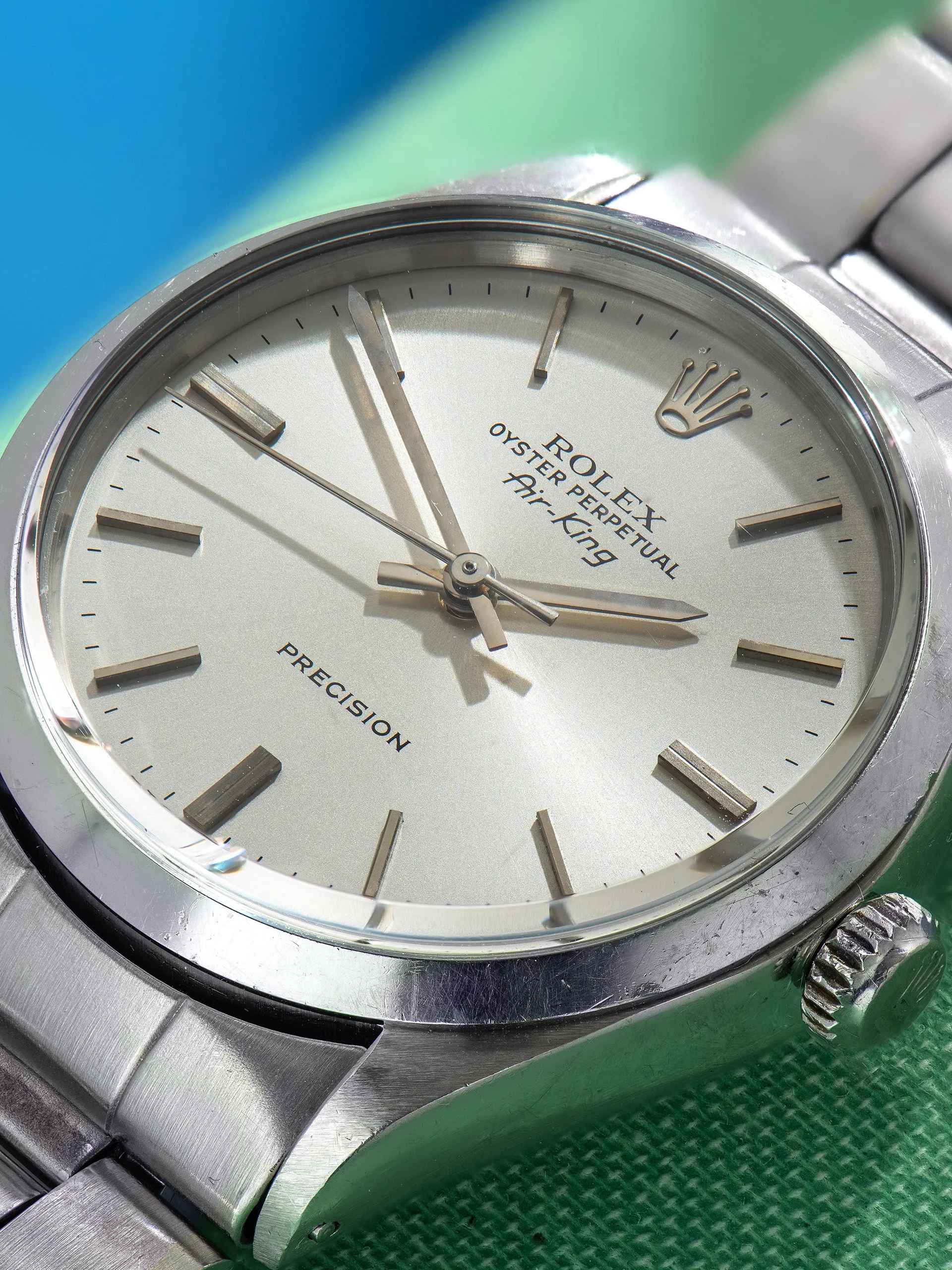 *Unpolished* 1972 Rolex Air-King (Ref. 5500) Silver Dial