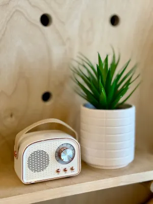 Vintage Bluetooth Speaker || Ivory
