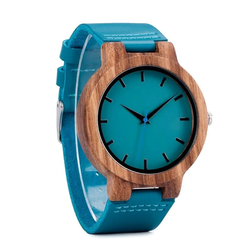 Women Bamboo Wood Analog Quartz Japanese Wristwatches