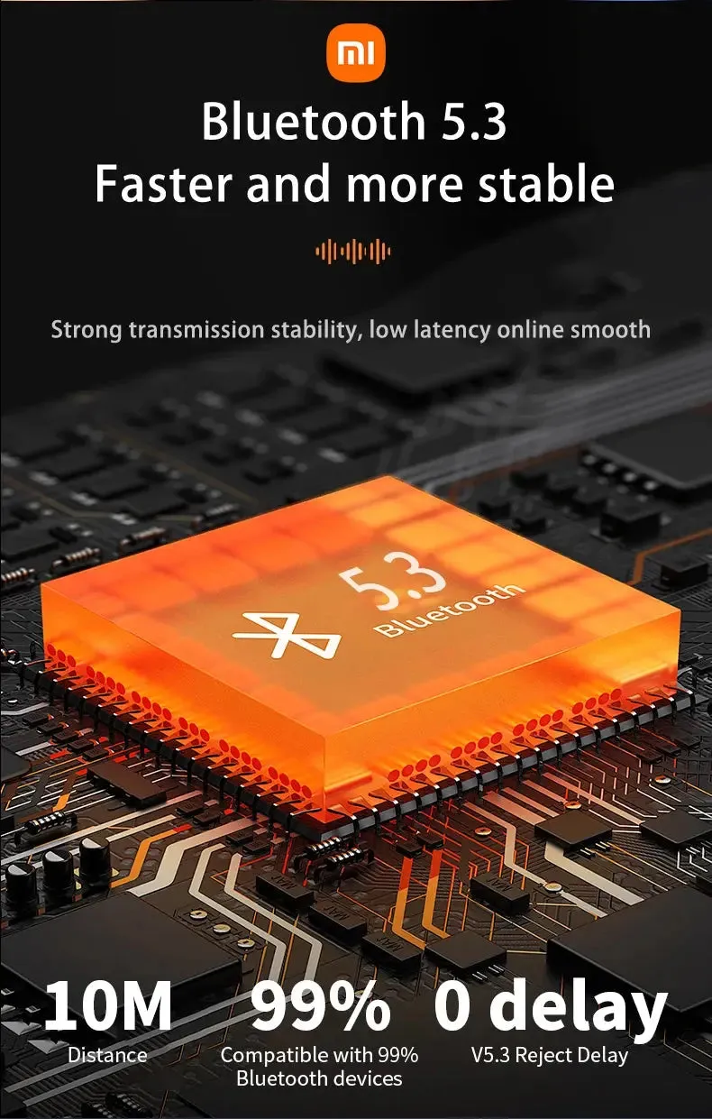 Xiaomi A34 Headphone In Ear Wireless Earbuds Bluetooth5.3 HiFi Stereo Sound Headset HD Call With Mic For Android iOS