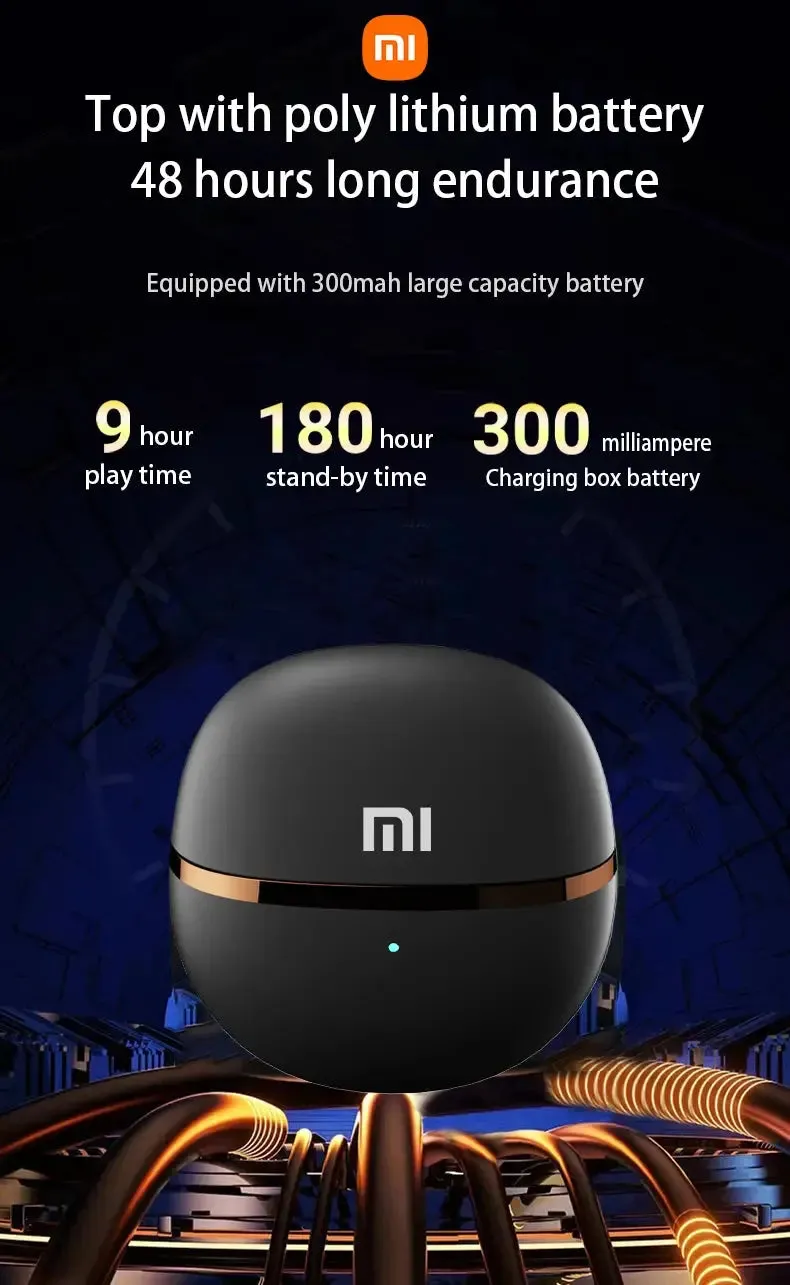 Xiaomi A34 Headphone In Ear Wireless Earbuds Bluetooth5.3 HiFi Stereo Sound Headset HD Call With Mic For Android iOS